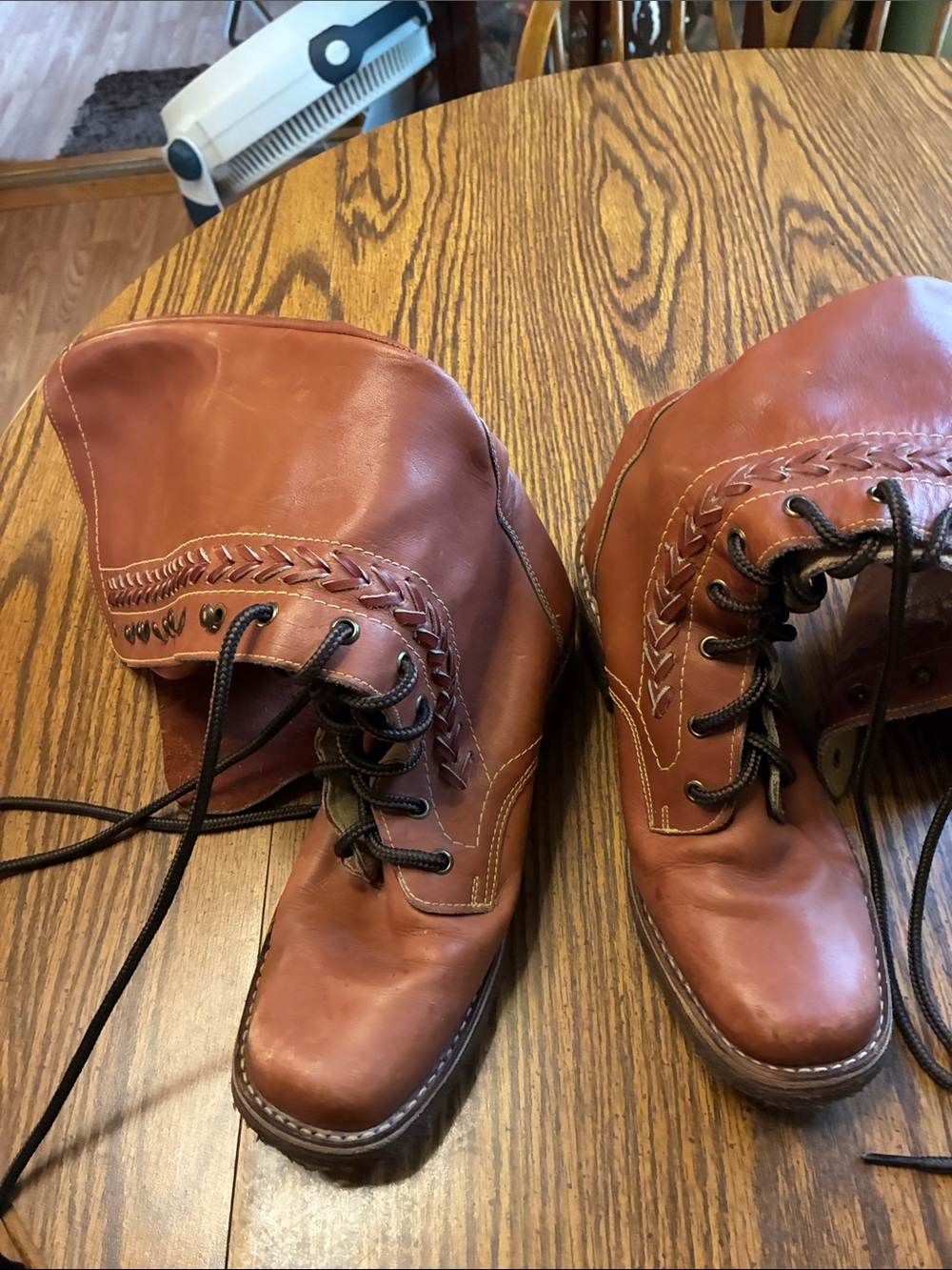 1970,s vintage campus boots